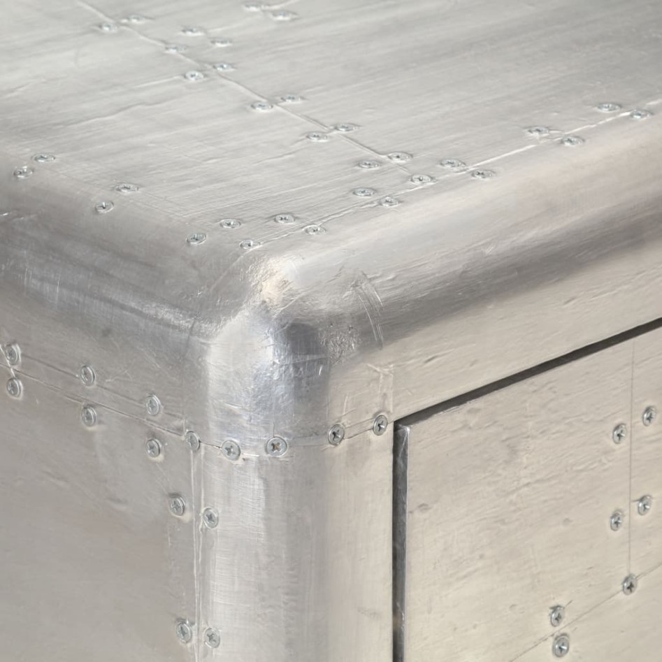 Aparador de aviador de metal 110x35x75