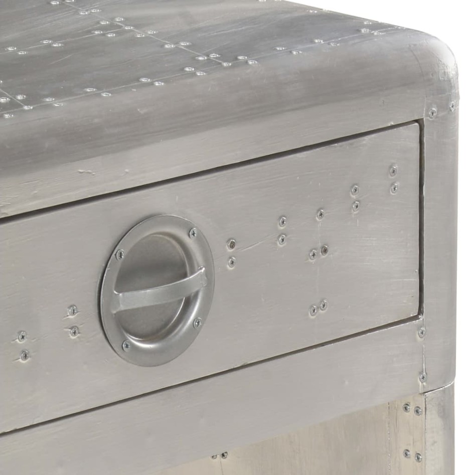 Aparador de aviador de metal 110x35x75