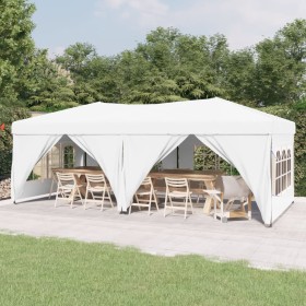 Carpa para fiestas plegable con paredes laterales blanca 3x6