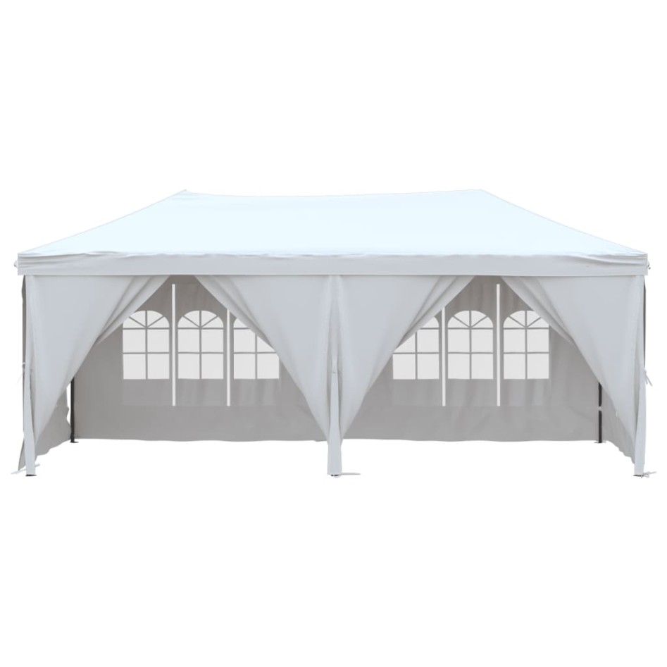 Carpa para fiestas plegable con paredes laterales blanca 3x6
