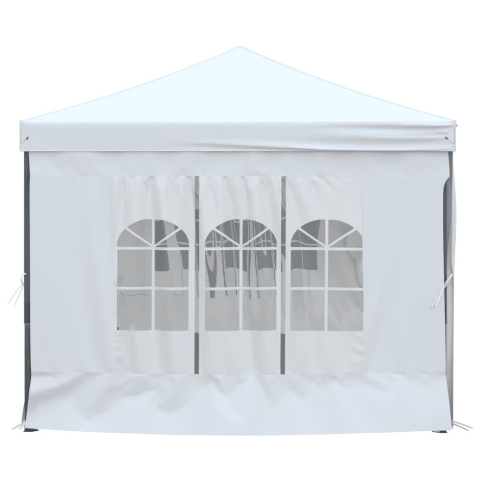 Carpa para fiestas plegable con paredes laterales blanca 3x6