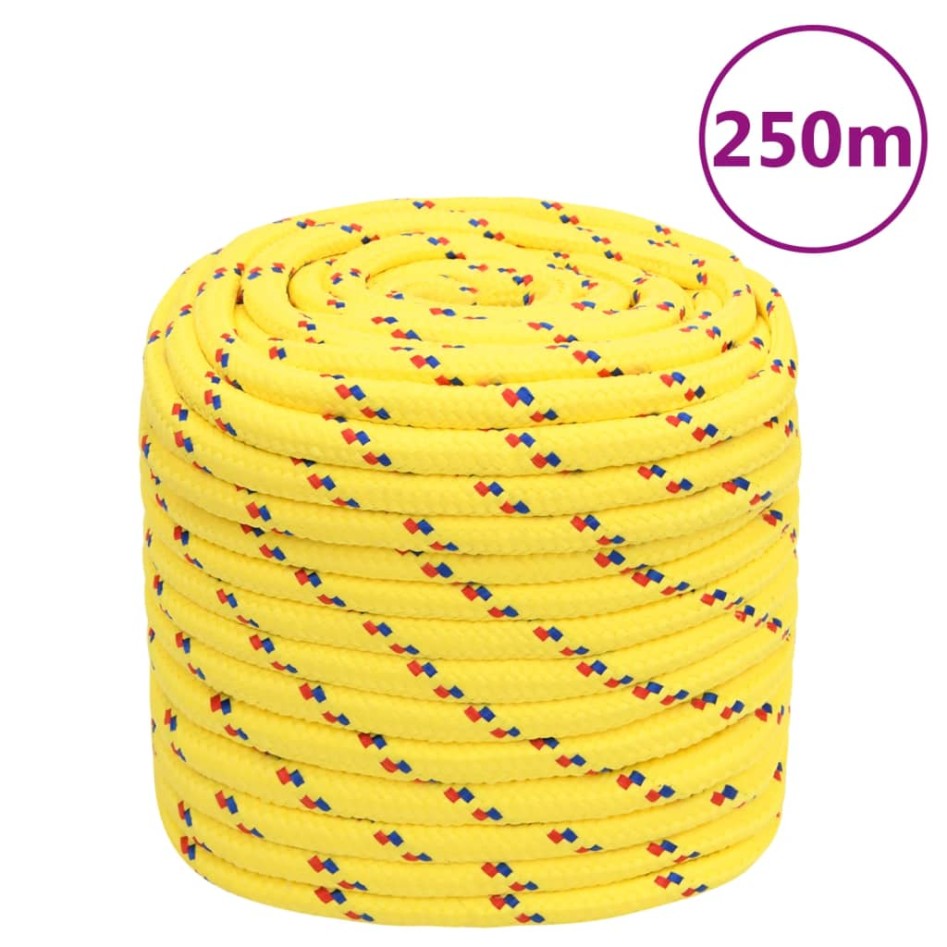 Cuerda de barco polipropileno amarillo 16 mm 250