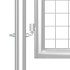 Puerta de malla de jardín acero galvanizado plateado