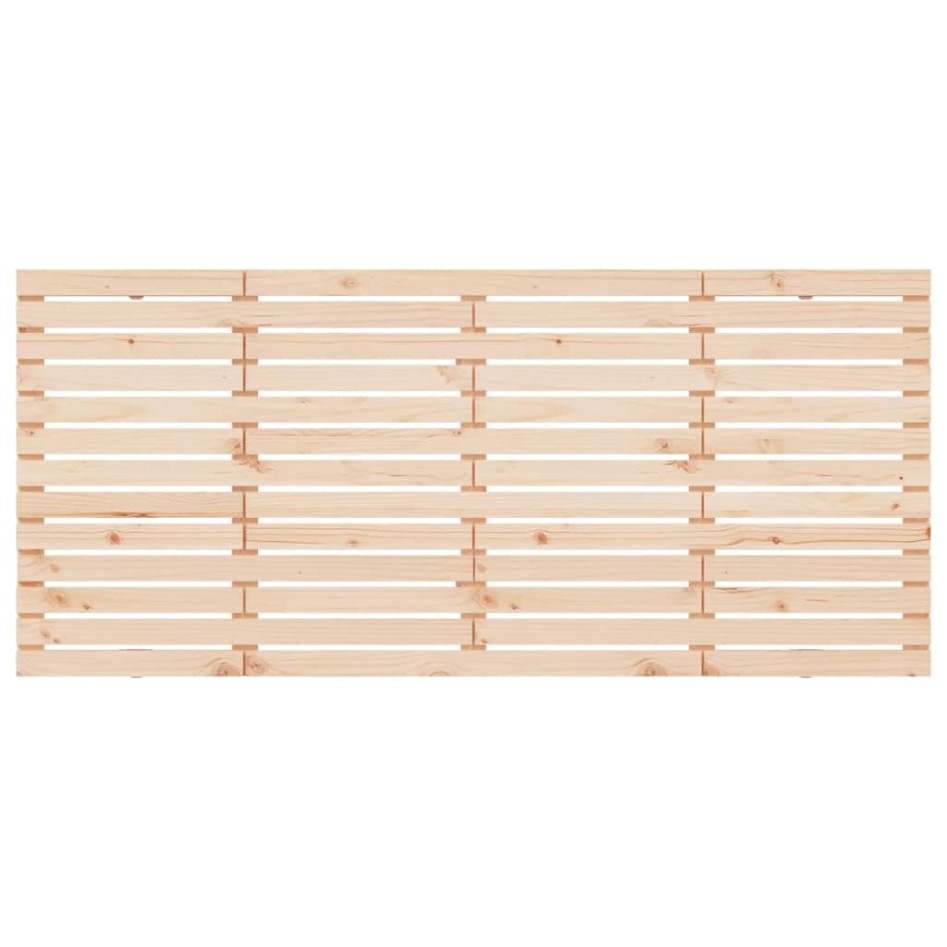 Cabecero de cama de pared madera maciza de pino 206x3x91,5