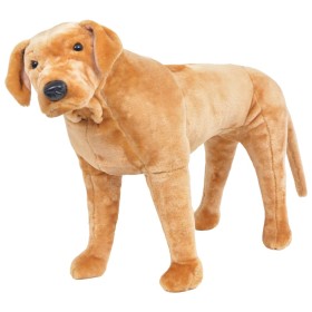 Perro labrador de peluche de pie marrón claro