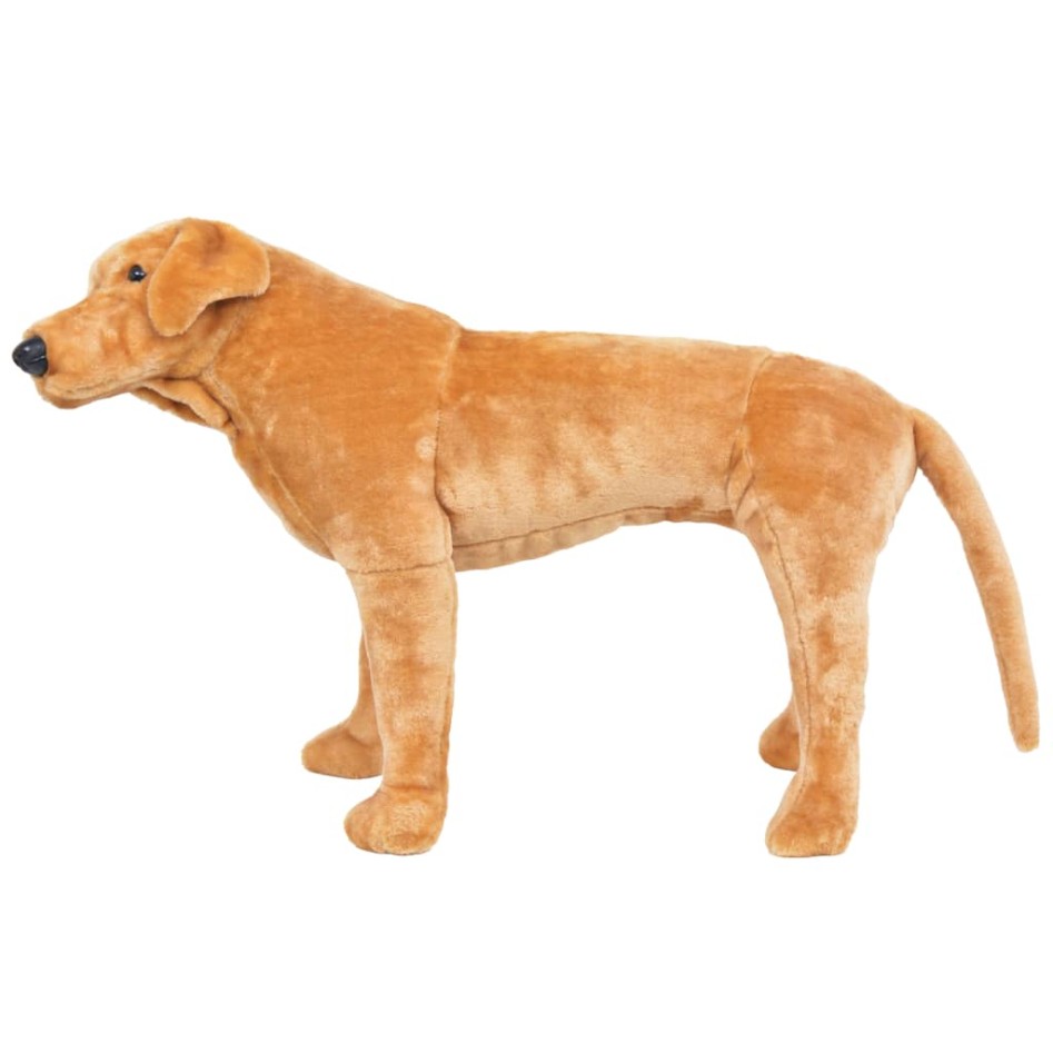 Perro labrador de peluche de pie marrón claro