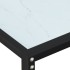 Mesa consola vidrio templado mármol blanco 220x35x75,5