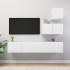 Set de muebles de salón TV 4 piezas madera de ingeniería