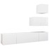 Set de muebles de salón TV 4 piezas madera de ingeniería