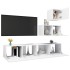 Set de muebles de salón TV 4 piezas madera de ingeniería