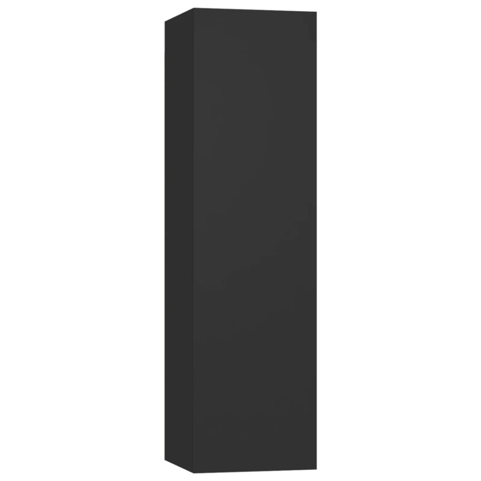 Set de muebles de TV salón 4 piezas madera contrachapada