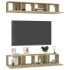 Juego de muebles de salón 4 piezas roble Sonoma 80x30x30