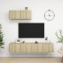 Juego de muebles de salón 2 piezas roble