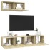 Juego de muebles de salón 2 piezas roble