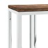 Mesa consola acero inoxidable y madera maciza