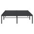 Estructura de cama sin colchón metal negro 120x190