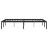 Estructura de cama sin colchón metal negro 120x190