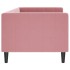 Sofá cama sin colchón terciopelo rosa 80x200