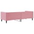 Sofá cama sin colchón terciopelo rosa 80x200