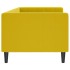 Sofá cama sin colchón terciopelo amarillo 80x200