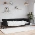 Sofá cama sin colchón terciopelo negro 90x200