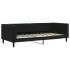 Sofá cama sin colchón terciopelo negro 90x200