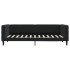Sofá cama sin colchón terciopelo negro 90x200