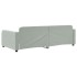 Sofá cama sin colchón terciopelo gris claro 100x200
