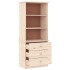 Librería con cajones ALTA madera maciza de pino 60x35x142