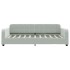 Sofá cama sin colchón terciopelo gris claro 90x190