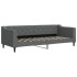 Sofá cama sin colchón tela gris oscuro 80x200