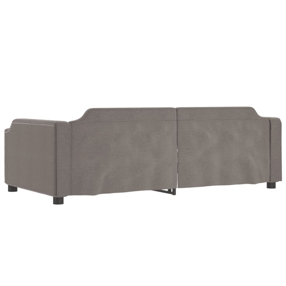 Sofá cama sin colchón tela gris taupe 100x200