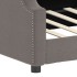 Sofá cama sin colchón tela gris taupe 100x200