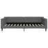 Sofá cama sin colchón tela gris oscuro 90x200
