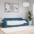 Sofá cama sin colchón terciopelo azul 80x200