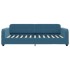 Sofá cama sin colchón terciopelo azul 80x200