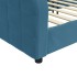 Sofá cama sin colchón terciopelo azul 80x200