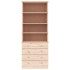 Librería con cajones ALTA madera maciza de pino 77x35x186,5