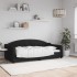 Sofá cama sin colchón tela negro 90x190