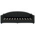 Sofá cama sin colchón tela negro 90x190