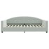 Sofá cama sin colchón terciopelo gris claro 100x200