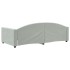 Sofá cama sin colchón terciopelo gris claro 100x200