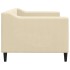 Sofá cama sin colchón tela crema 80x200