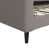 Sofá cama sin colchón tela gris taupe 100x200