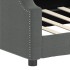 Sofá cama sin colchón tela gris oscuro 100x200
