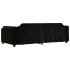 Sofá cama sin colchón tela negro 90x200