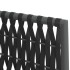Sillas jardín y cojines 2 uds ratán sintético negro 54x61x83