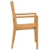 Sillas de jardín apilables 2 uds madera de teca 56,5x57,5x91