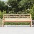 Banco de jardín madera maciza de pino 203,5x48x91,5