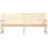 Banco de jardín madera maciza de pino 203,5x48x91,5